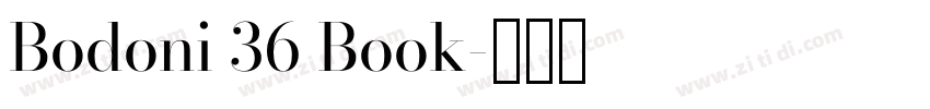 Bodoni 36 Book字体转换